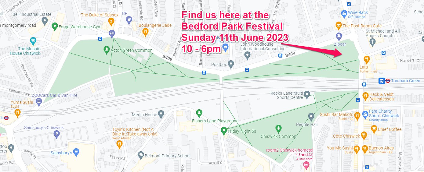 Bedford Park Festival Green Days Map